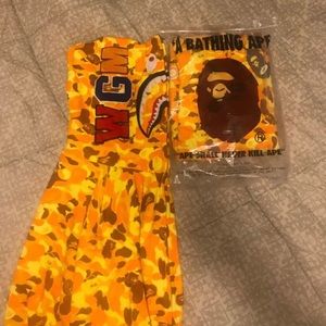 MENS BAPE X PUBG CAMO HOODIE